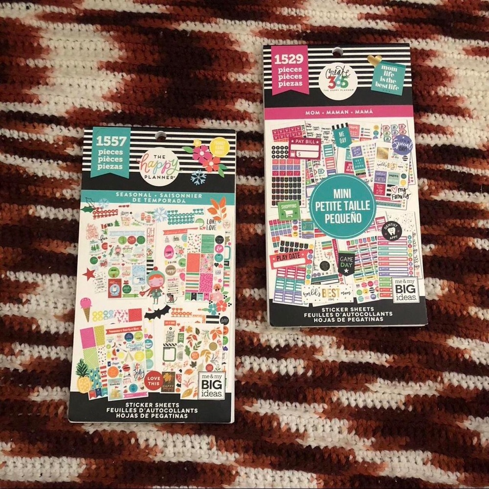 NEW Set of two (2) Happy planner Create 365 with Sticker sheets